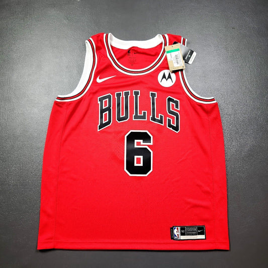 100% Authentic Alex Caruso Nike Bulls Icon Edition Swingman Jersey Size 52 XL