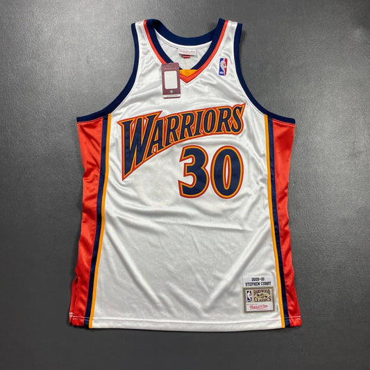 100% Authentic Stephen Curry Mitchell & Ness 09 10 Warriors Jersey Size 44 L Men