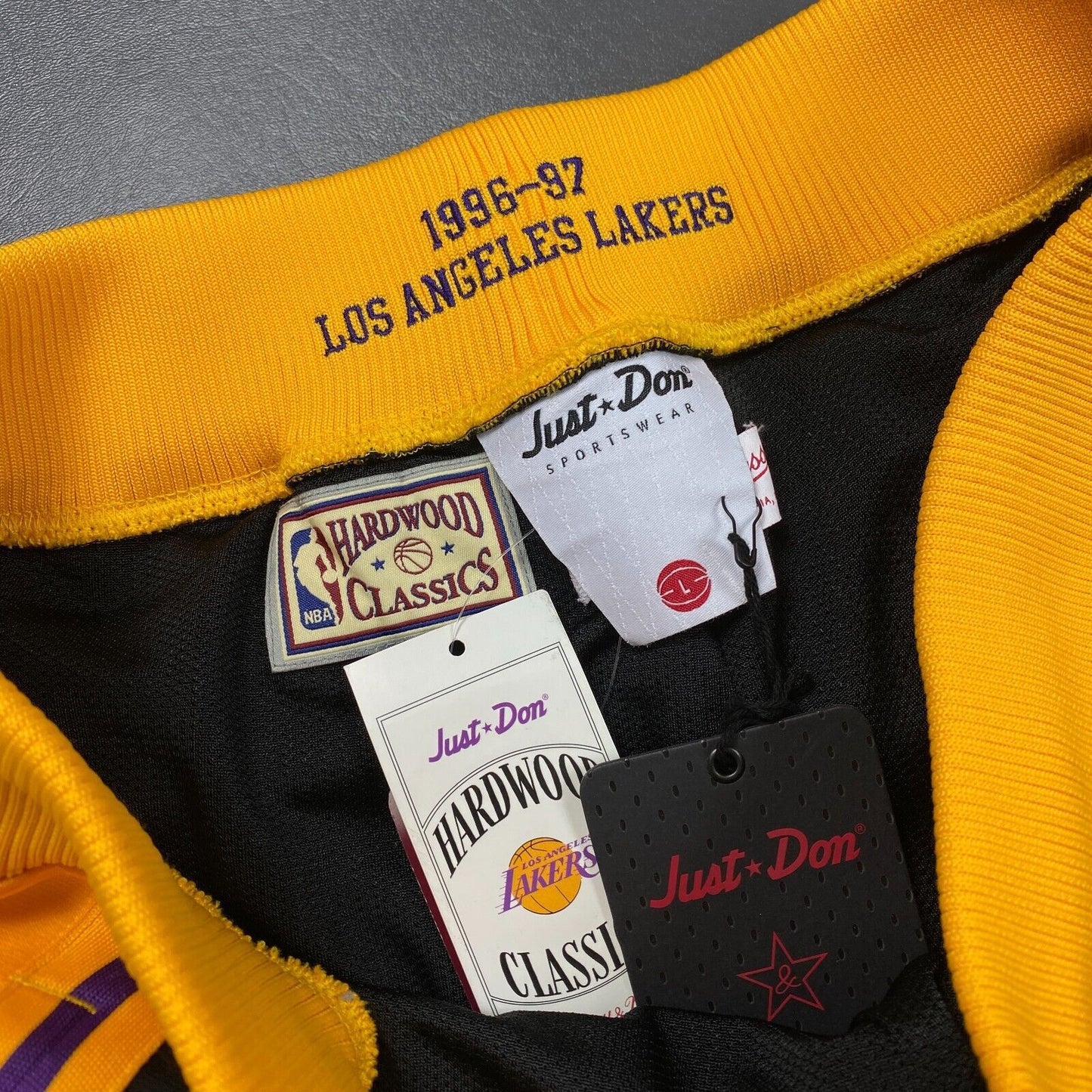 100% Authentic Just Don x Mitchell Ness 96 97 Los Angeles Lakers Pant Size L