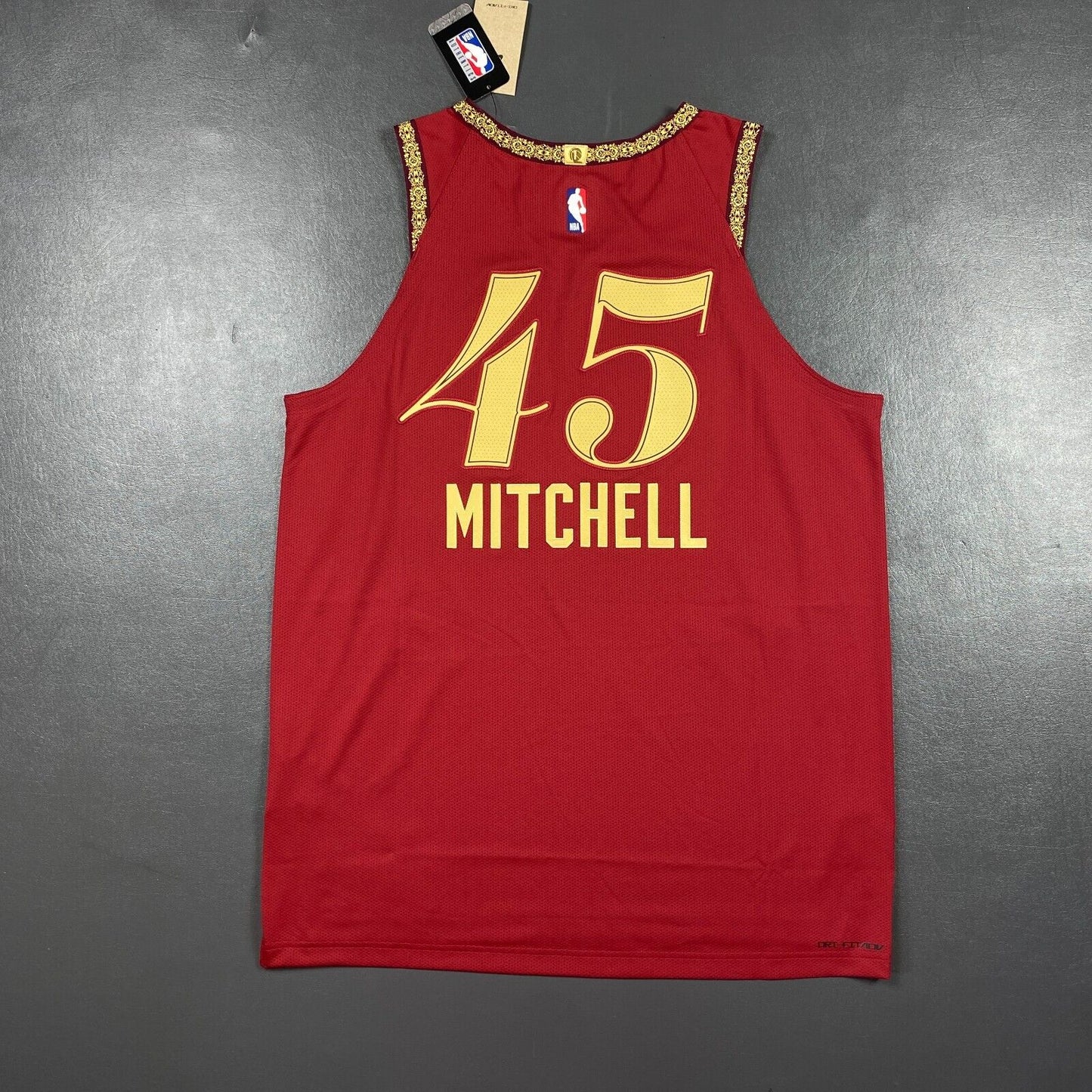 100% Authentic Donovan Mitchell Nike Cavaliers City Edition Jersey Size 52 XL