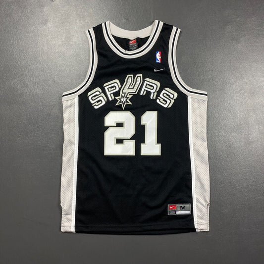 100% Authentic Tim Duncan Vintage Nike San Antonio Spurs Jersey Size M 40 Mens