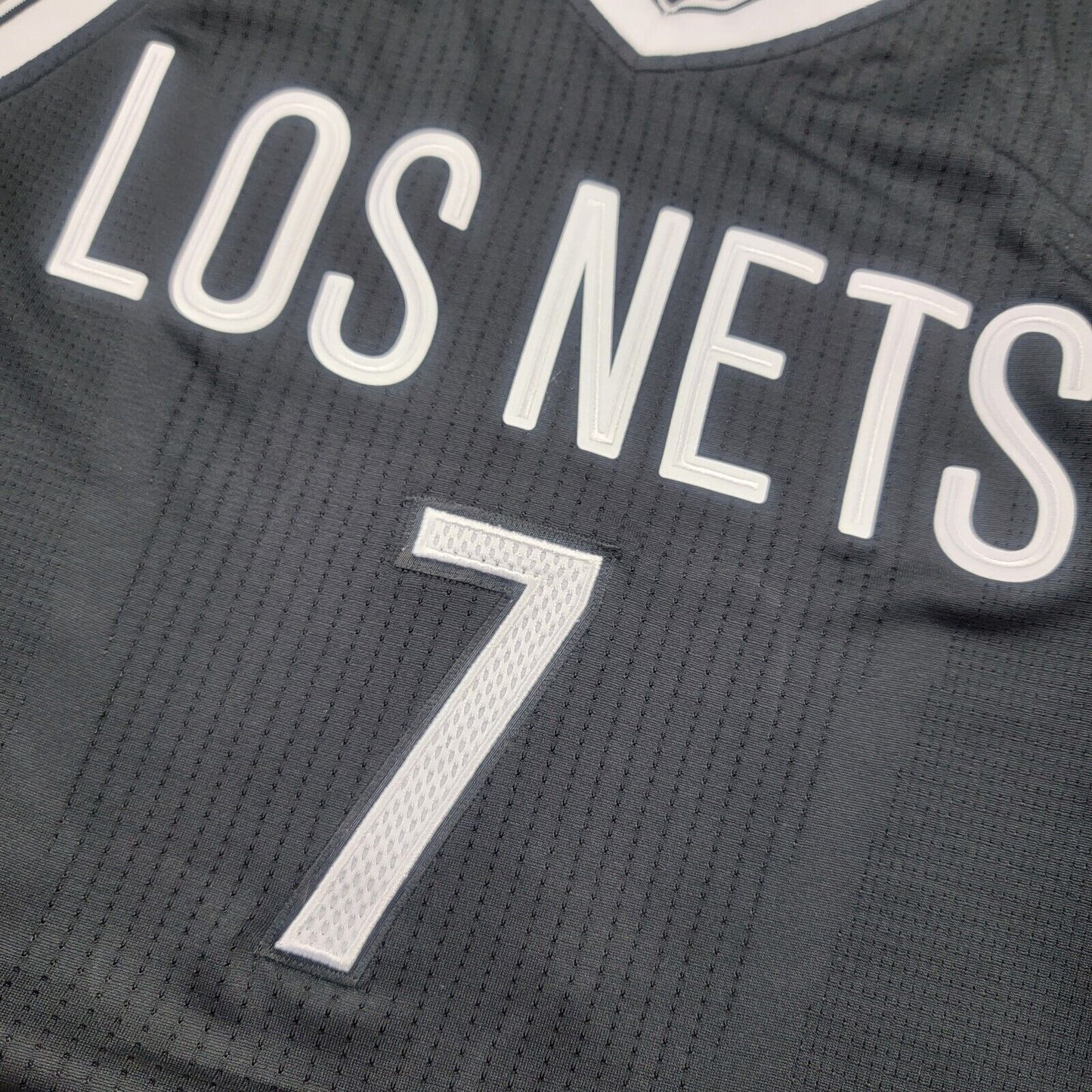 100% Authentic Jeremy Lin Adidas Brooklyn Los Nets Pro Cut Game Jersey Size L+2"