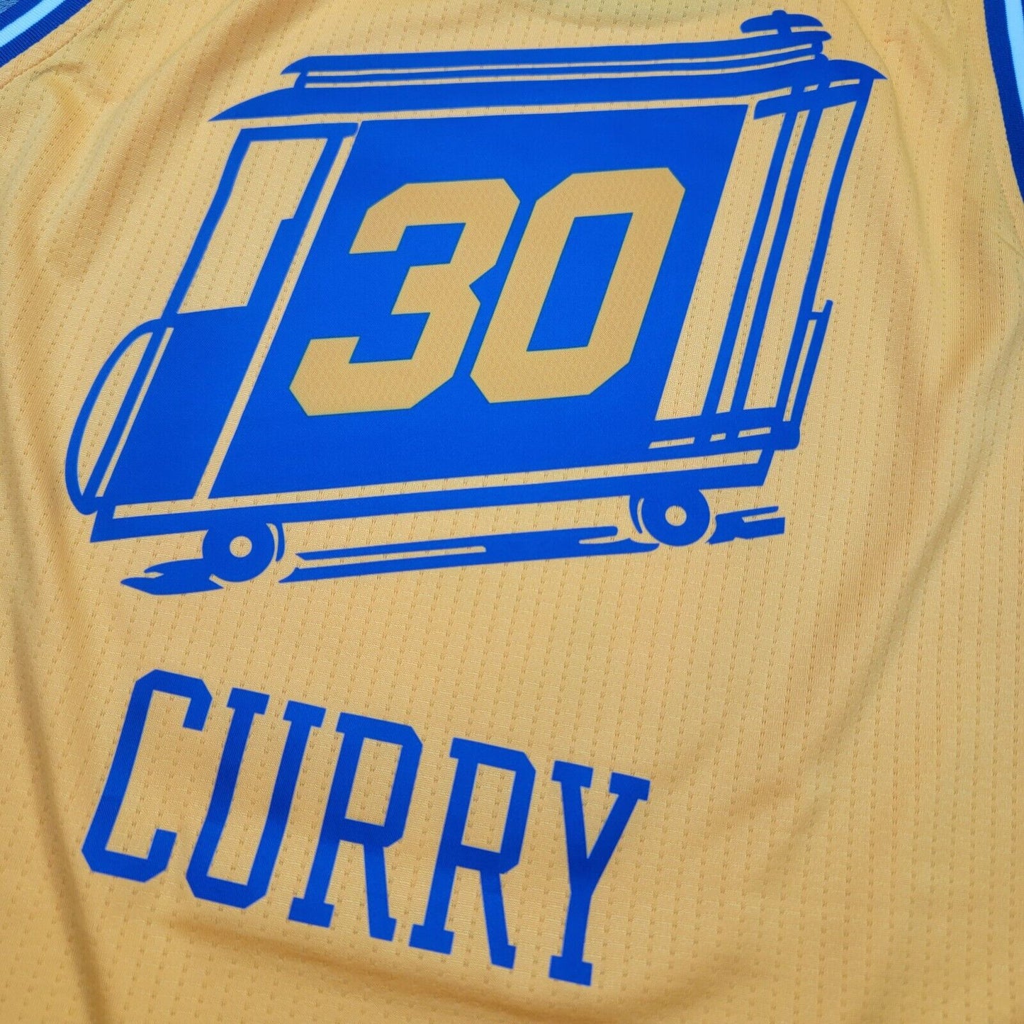 100% Authentic Stephen Curry Adidas Warriors The City HWC Jersey Size L Mens