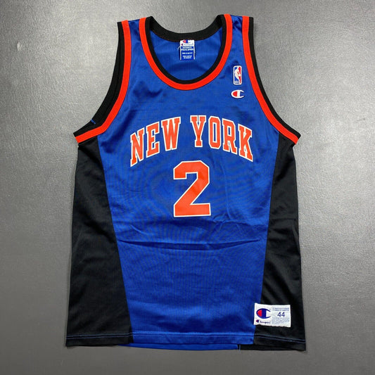 100% Authentic Larry Johnson Vintage Champion Knicks Jersey Size 44 M L Mens