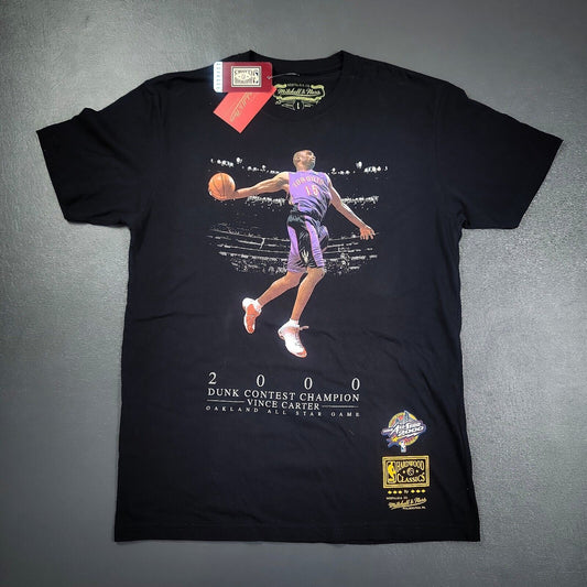 100% Authentic Vince Carter '00 Slam Dunk Mitchell Ness Raptors T Shirt Size L