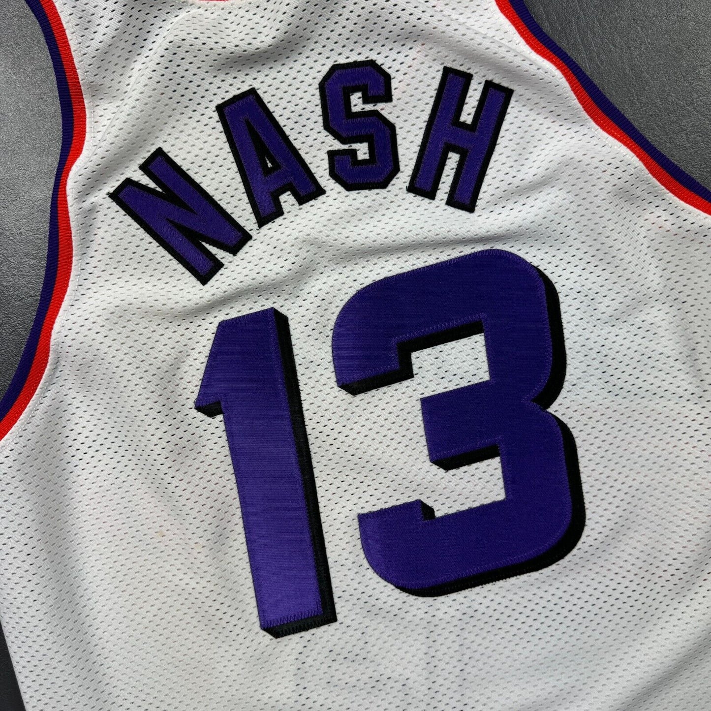 100% Authentic Steve Nash Vintage Champion Phoenix Suns Jersey 48 XL Pro Cut