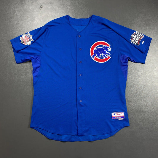 100% Authentic Kyle Hendricks 2016 Chicago Cubs Vintage Majestic Jersey 56 3XL