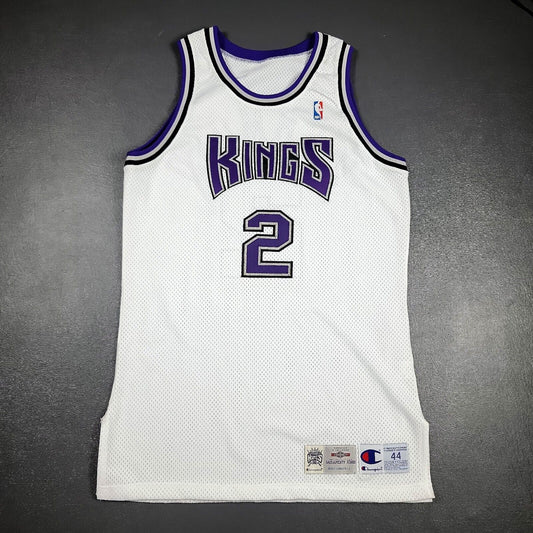 100% Authentic Mitch Richmond Signed Champion 94 95 Kings Pro Cut Game Jersey