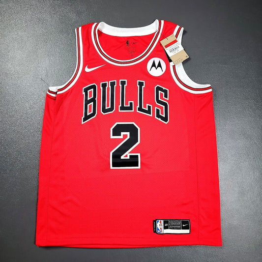 100% Authentic Lonzo Ball Nike Bulls Icon Swingman Jersey Size 48 L Motorola