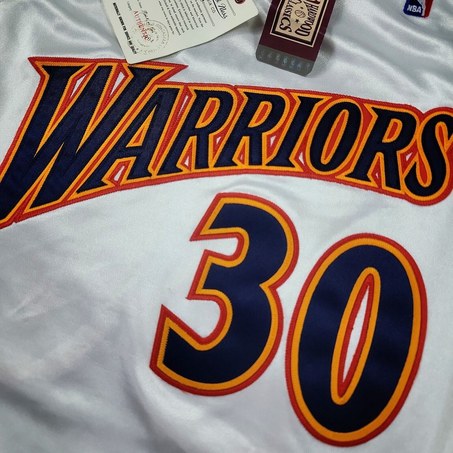 100% Authentic Stephen Curry Mitchell & Ness 09 10 Warriors Jersey Size 52 2XL