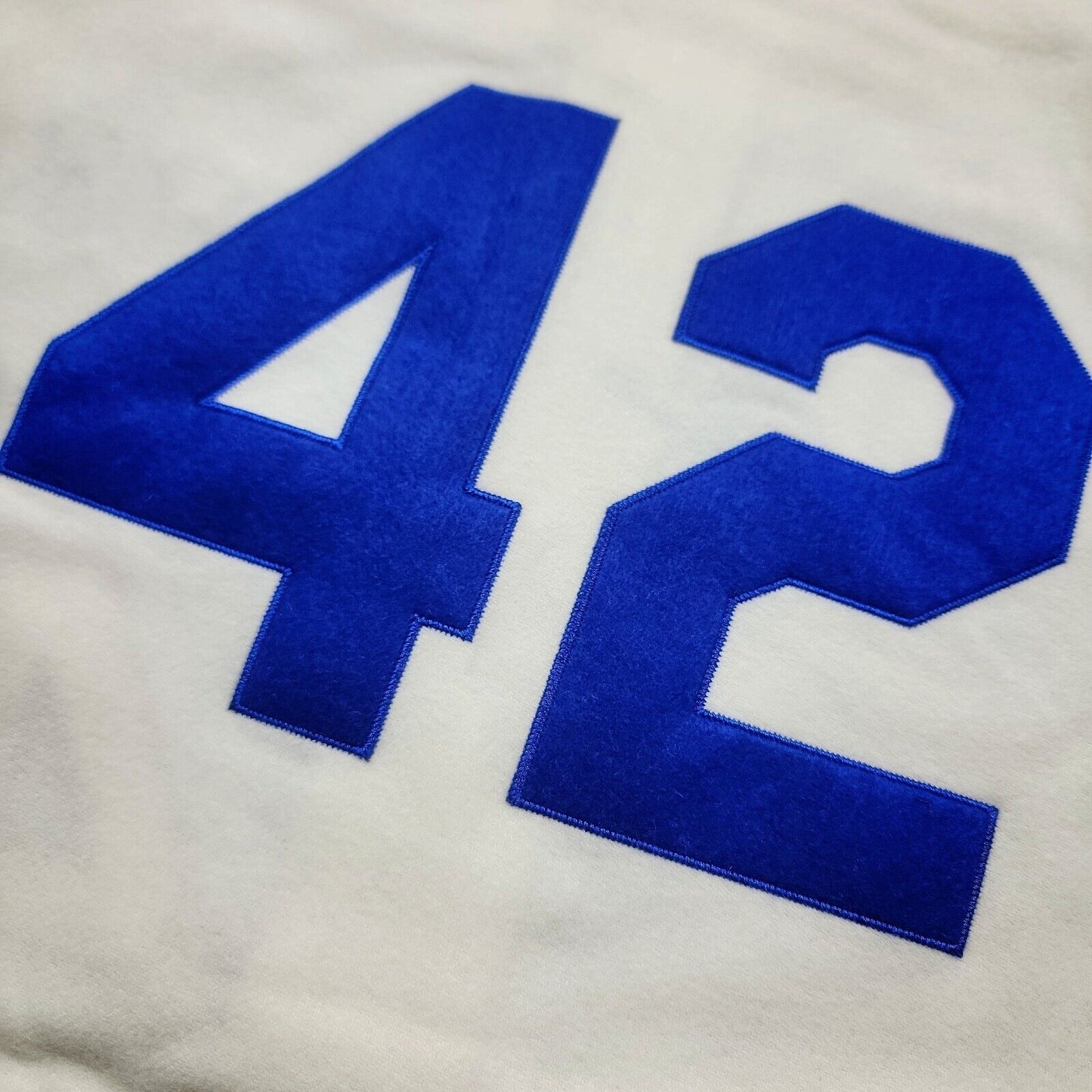 100% Authentic Jackie Robinson Mitchell Ness 1955 Dodgers Jersey Size 52 2XL Men