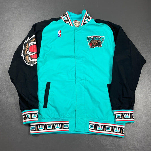 100% Authentic Mitchell Ness 95 96 Vancouver Grizzlies Warm Up Jacket Size L 44