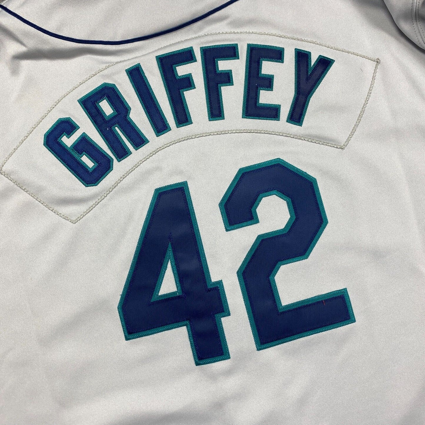 100% Authentic Ken Griffey Jr Mitchell & Ness 1997 Mariners Jersey Size 52 2XL