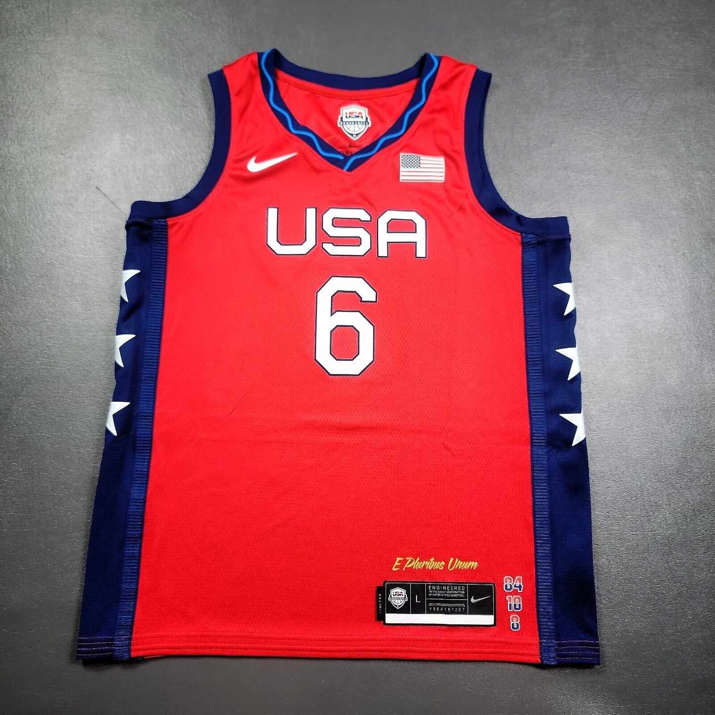 100% Authentic Sue Bird Women's USA Basketball Nike Red Limited Jersey Size L