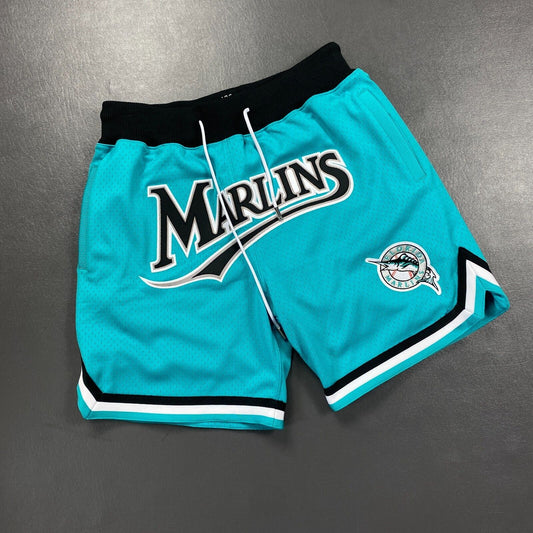 100% Authentic 93 Florida Marlins Just Don x Mitchell Ness Cooperstown Shorts M