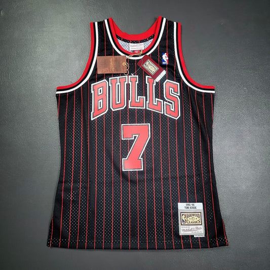 100% Authentic Toni Kukoc Mitchell Ness 95 96 Bulls Jersey Size S 36 Mens