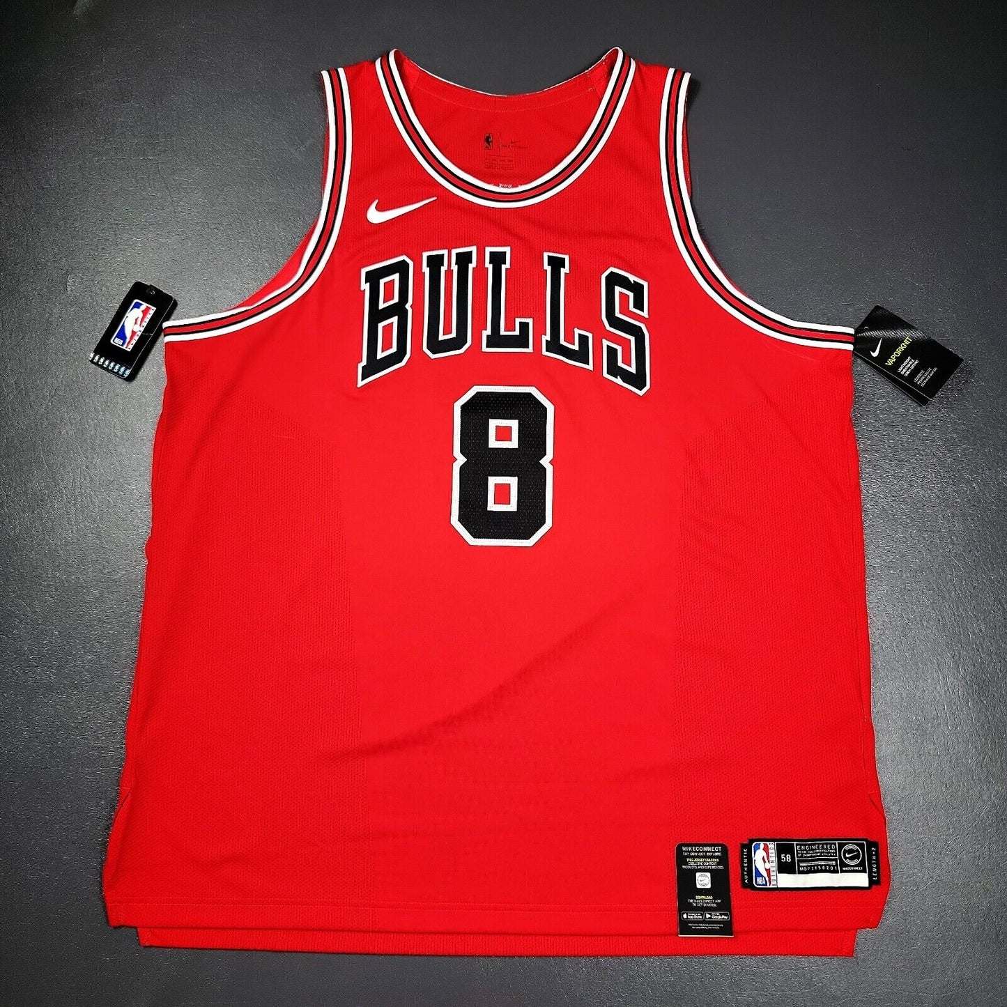 100% Authentic Zach Lavine Nike Bulls Icon Edition Jersey Size 58 3XL Mens