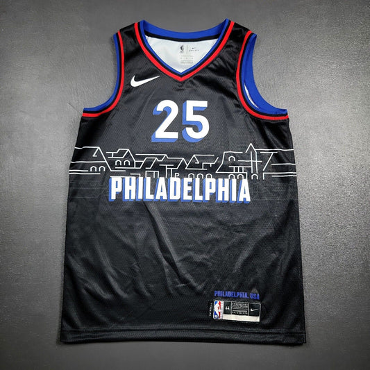 100% Authentic Ben Simmons Nike Sixers City Edition Swingman Jersey Size 44 M