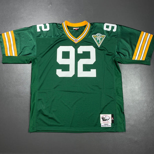 100% Authentic Reggie White Mitchell & Ness 1993 Packers Jersey Size 56 3XL Mens