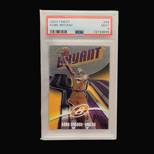 100% Authentic Kobe Bryant 2002 Topps Finest #88 PSA 9 Mint Lakers Card