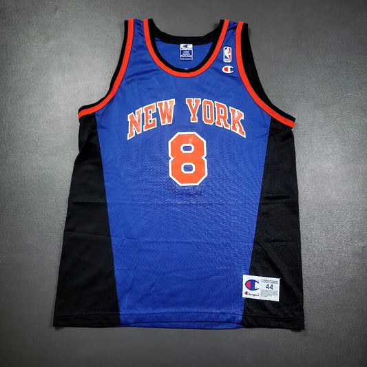 100% Authentic Latrell Sprewell Vintage Champion Knicks Jersey Size 44 M L Mens