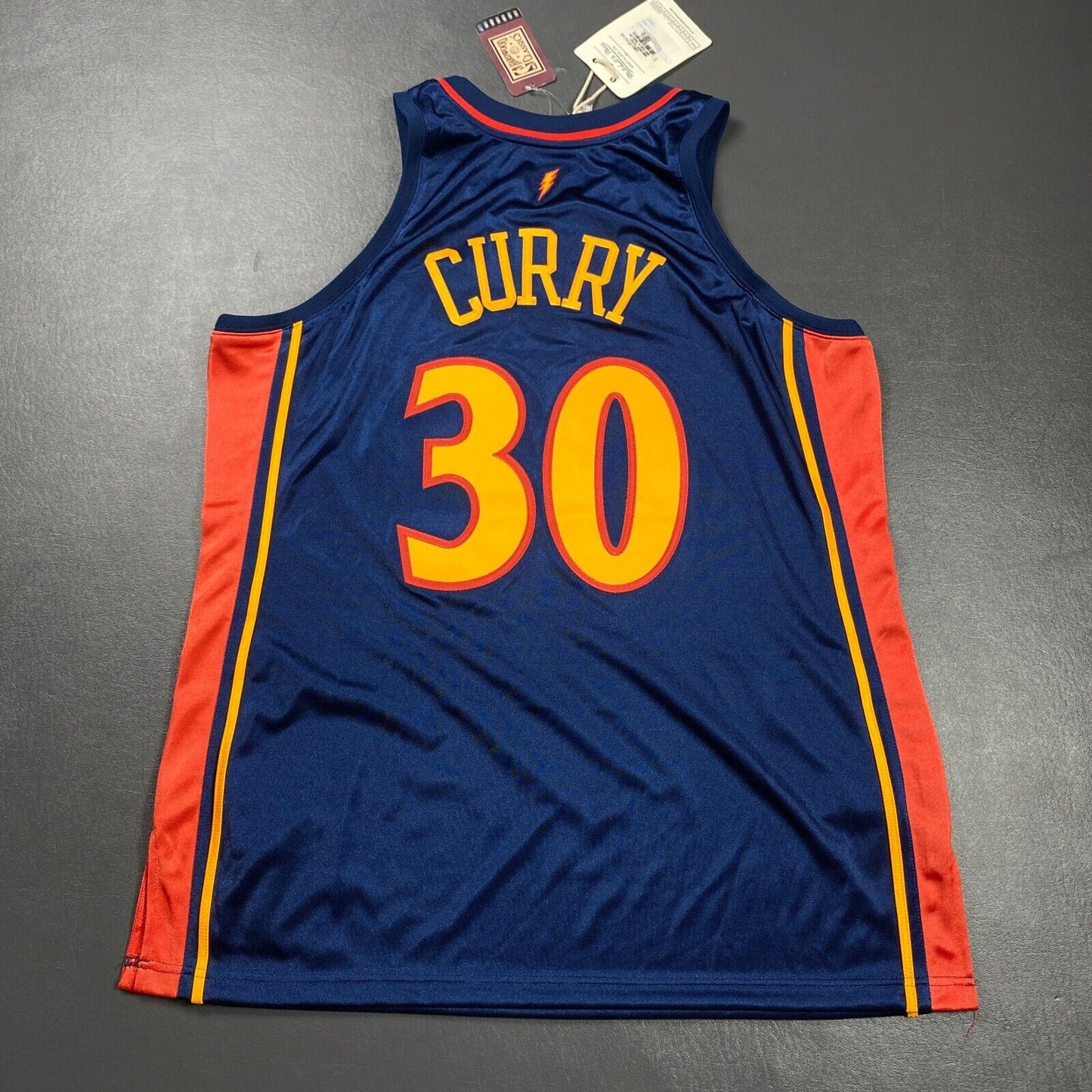 100% Authentic Stephen Curry Mitchell Ness 09 10 Warriors Jersey Size 48 XL Mens