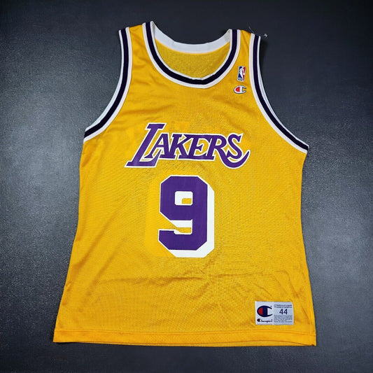 100% Authentic Nick Van Exel Vintage Champion Lakers Jersey Size 44 M L Mens