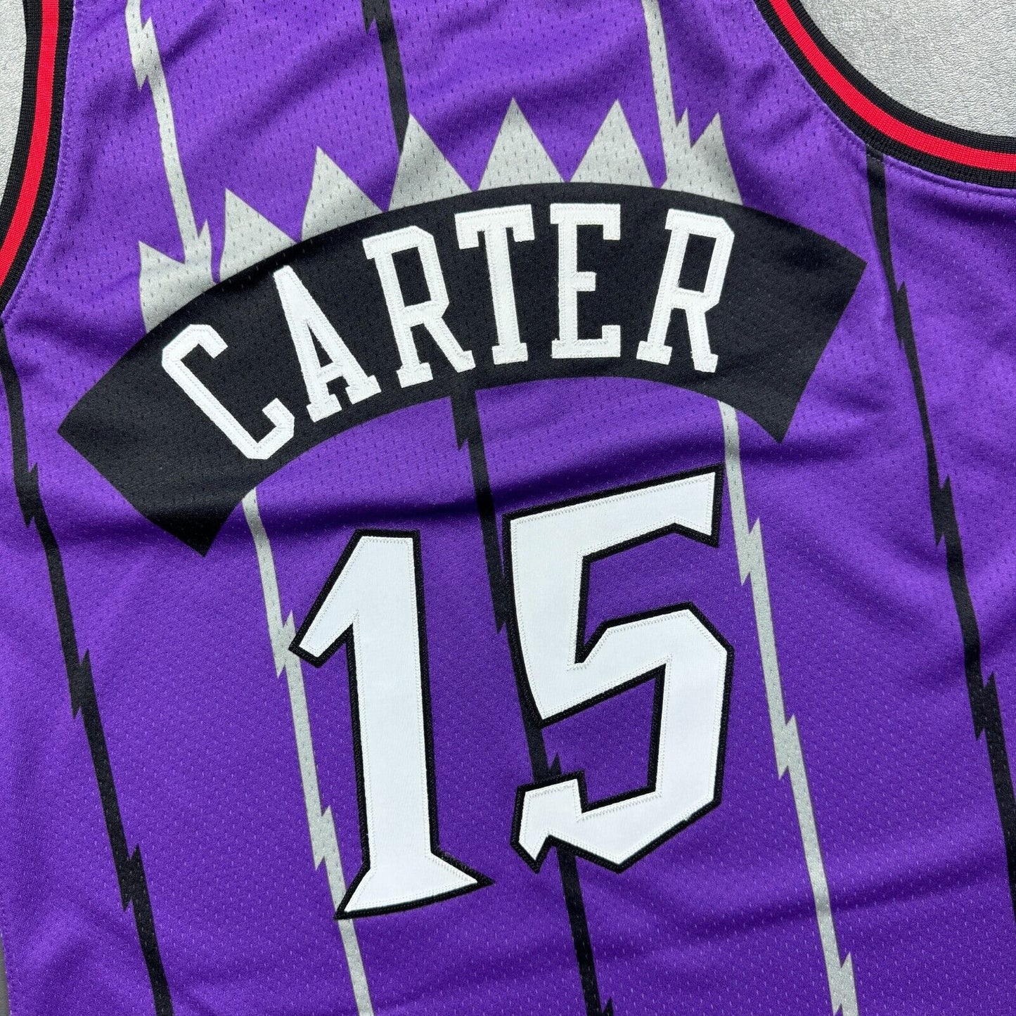 100% Authentic Vince Carter Mitchell Ness 98 99 Raptors Jersey Size 40 M Mens