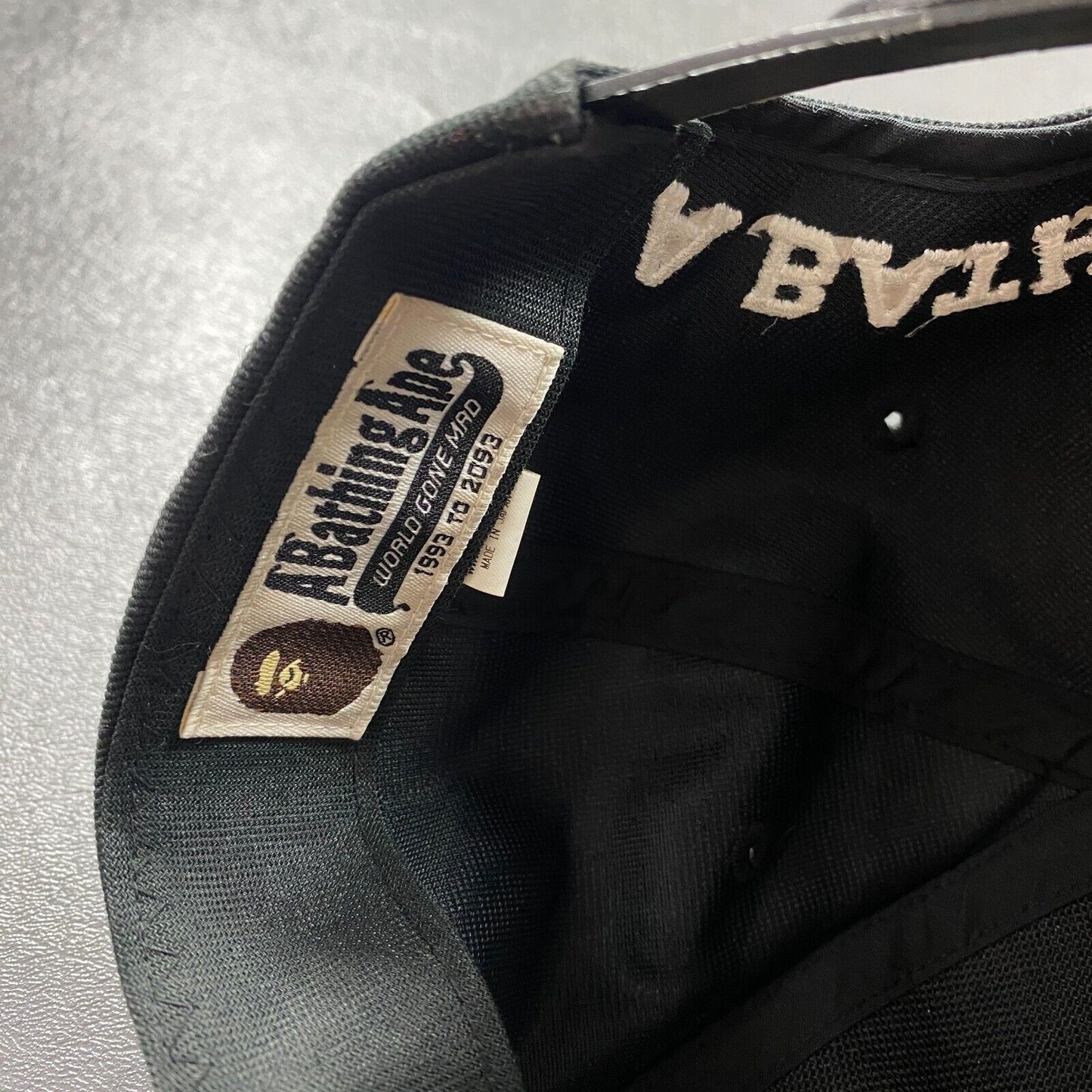 100% Authentic A Bathing Ape New York NYC Black Camo Snapback Hat Cap