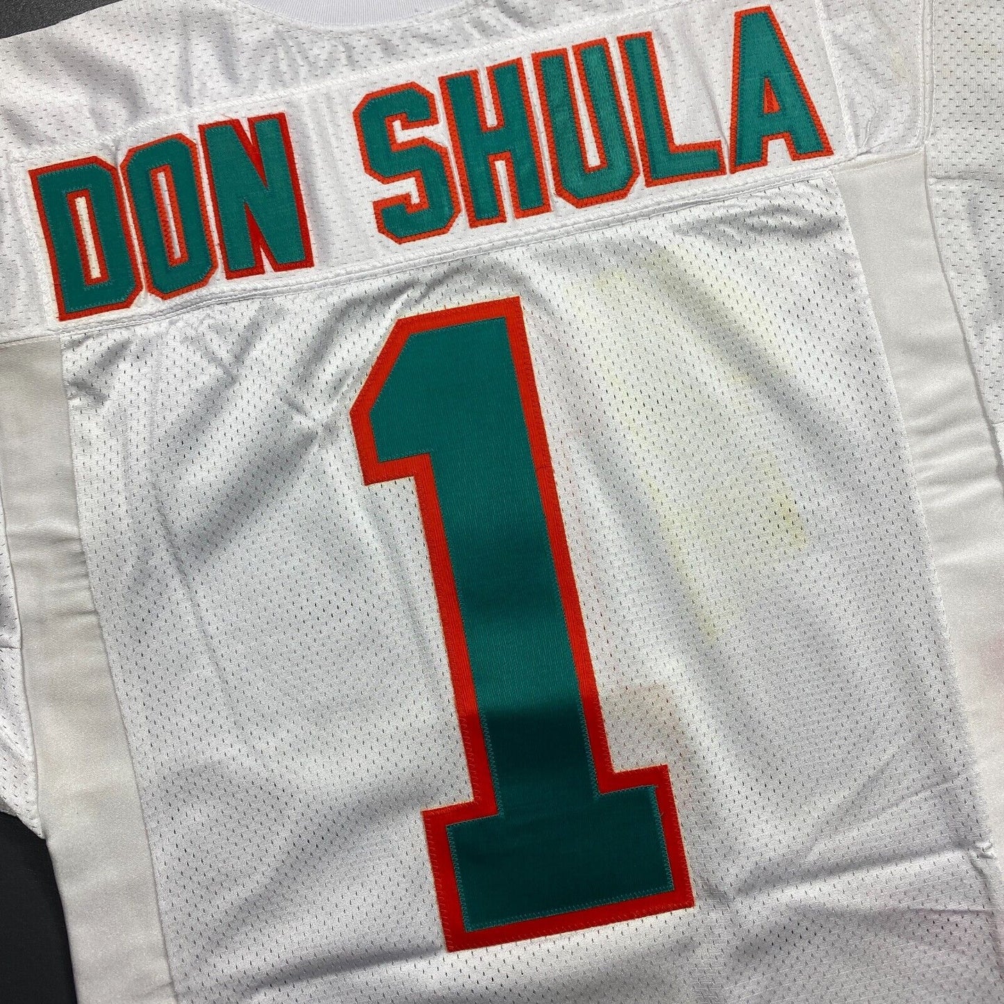 Don Shula Vintage Wilson Pro Line Dolphins Authentic Jersey Size 44 L - marino