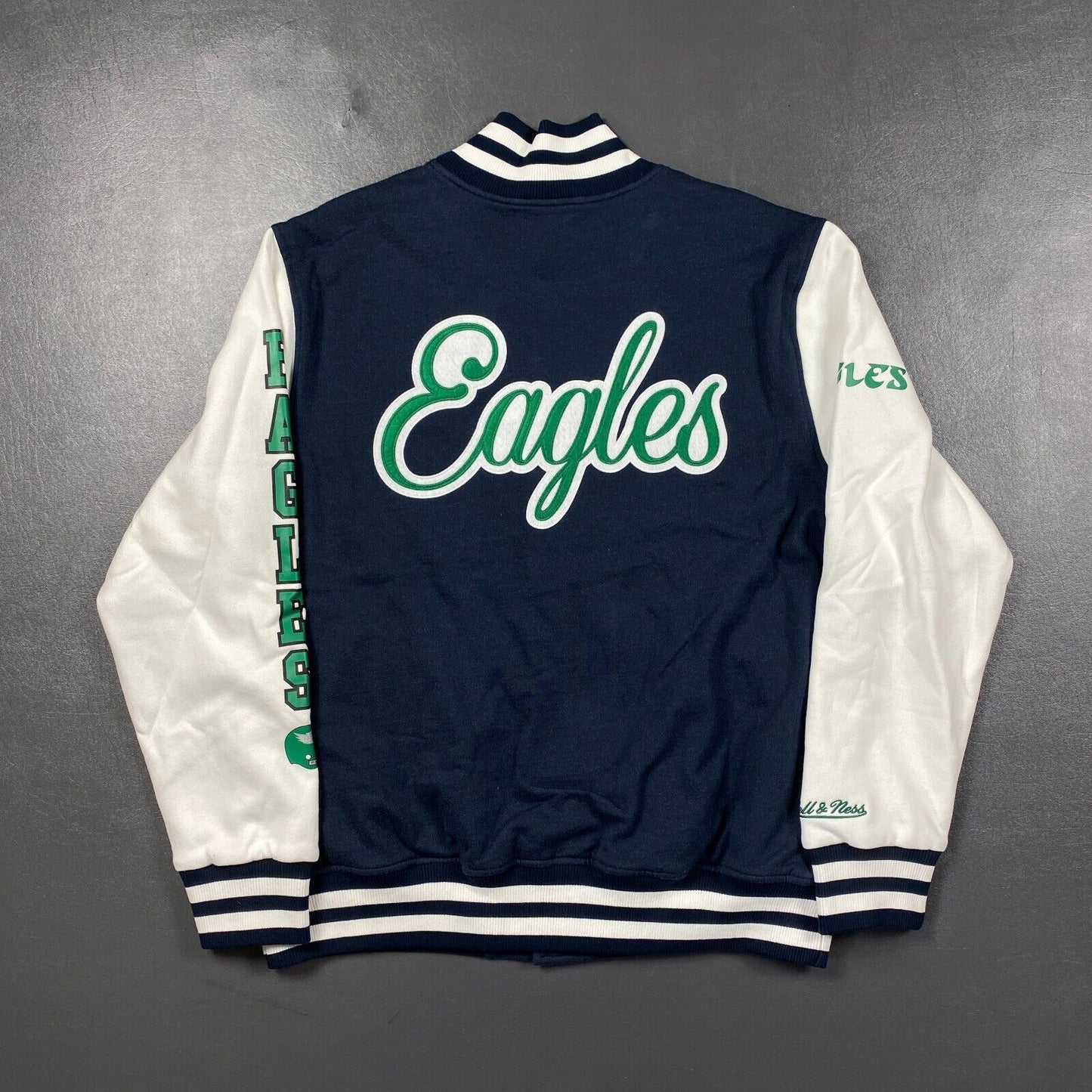 100% Authentic Philadelphia Eagles Mitchell & Ness Varsity Jersey Size L 44 Mens