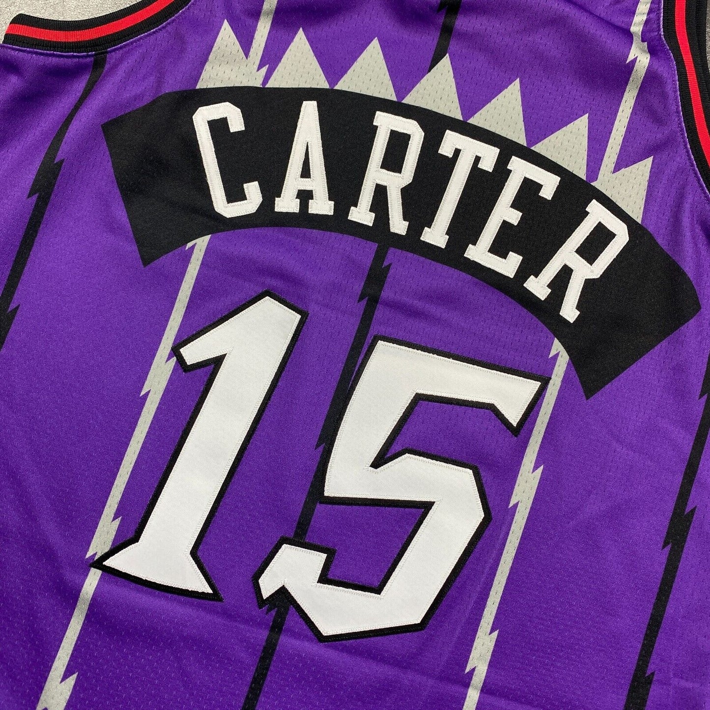 100% Authentic Vince Carter Mitchell Ness 98 99 Raptors Jersey Size 44 L Mens