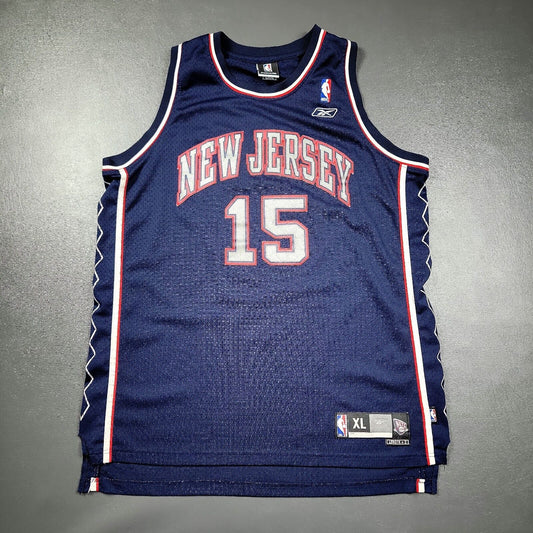 100% Authentic  Vince Carter Vintage Reebok New Jersey Nets Jersey Size XL Mens