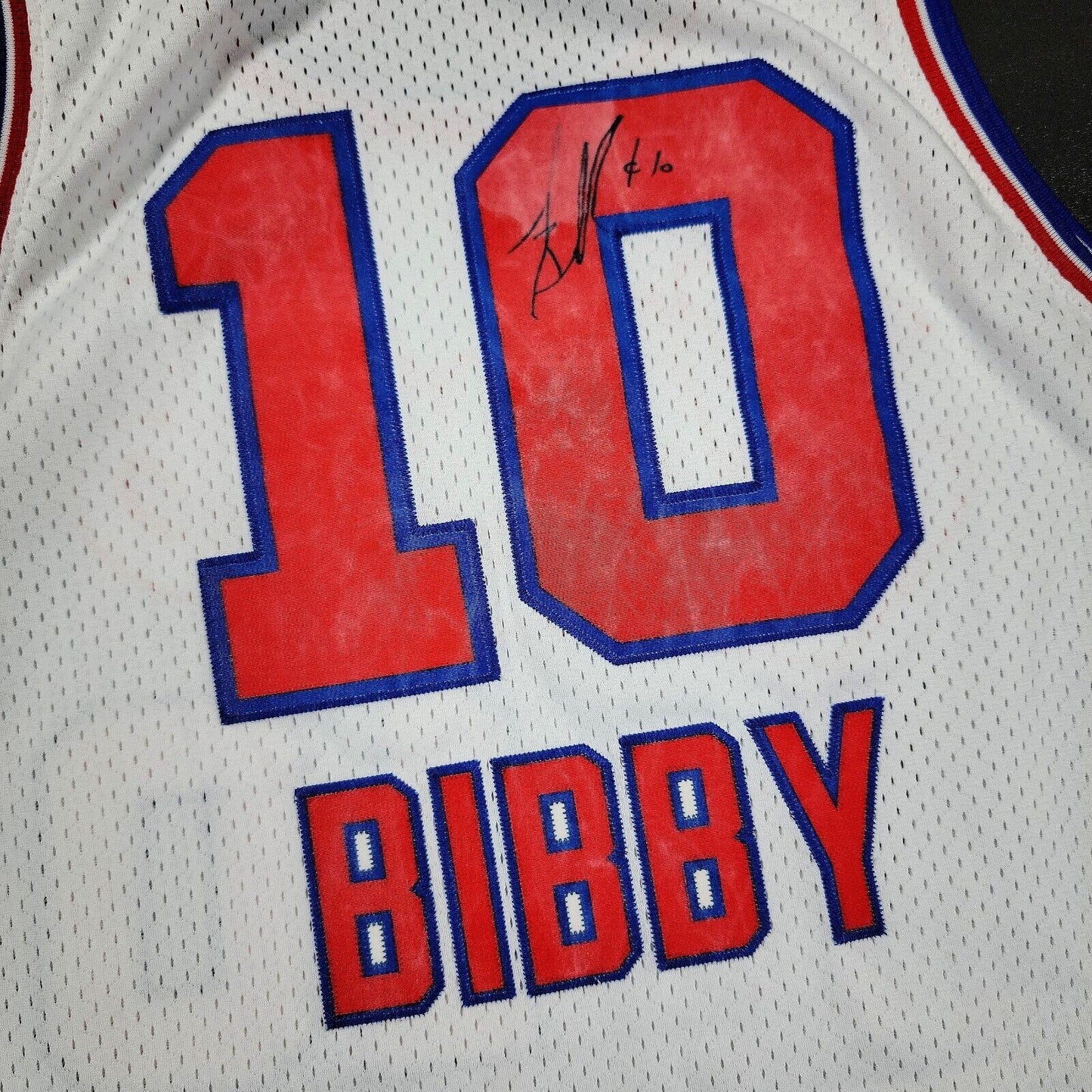 100% Authentic  Mike Bibby Signed Vintage Nike Kings Jersey Size XL 48 Mens