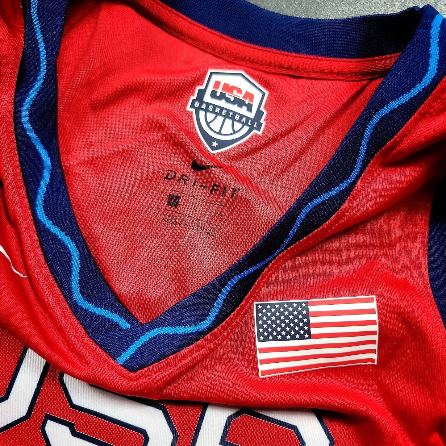 100% Authentic Sue Bird Women's USA Basketball Nike Red Limited Jersey Size L
