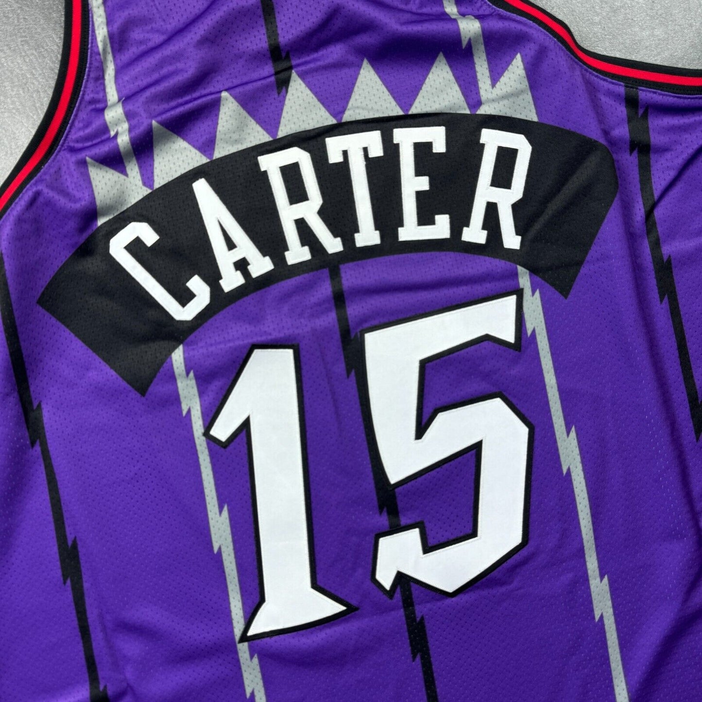 100% Authentic Vince Carter Mitchell Ness 98 99 Raptors Jersey Size 60 4XL Mens