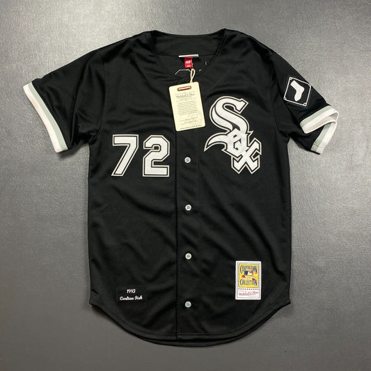 100% Authentic Carlton Fisk Mitchell & Ness 1993 Chicago White Sox Jersey 40 M