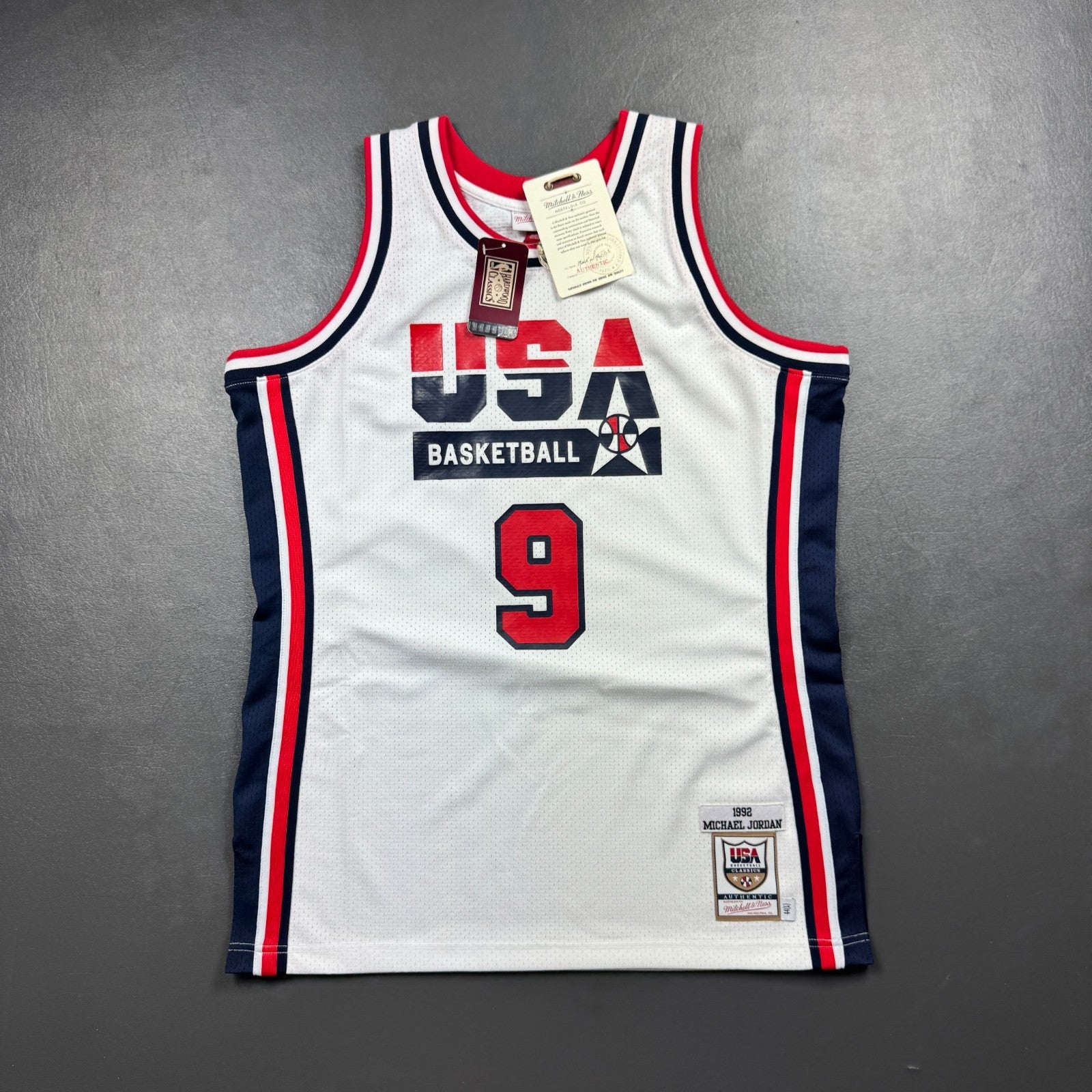 100% Authentic Michael Jordan Mitchell Ness 1992 Dream Team USA