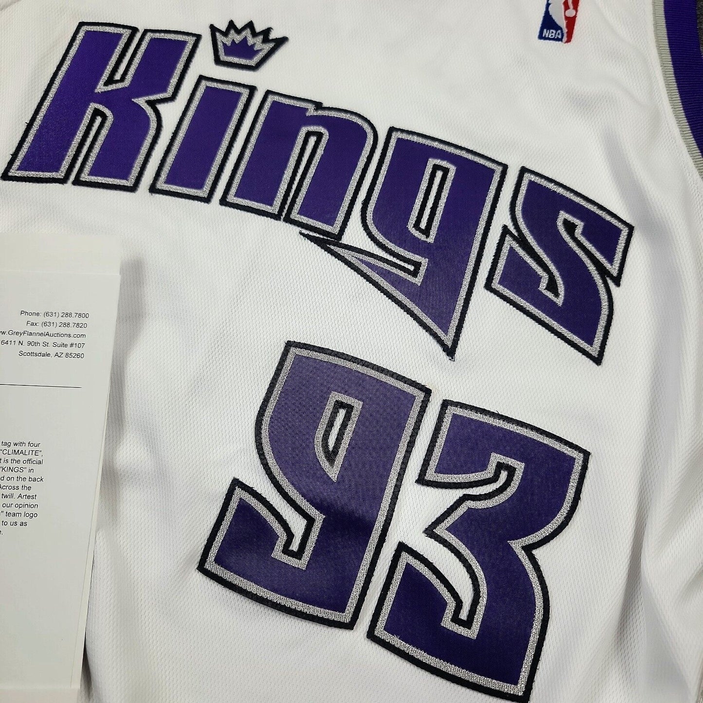 100% Authentic Ron Artest 06 07 Kings Signed Game Used Jersey Grey Flannel JSA