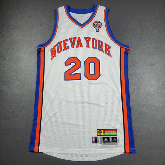 100% Authentic Mike Bibby Latin Nueva York Knicks Pro Cut Game Jersey Size 2XL+2
