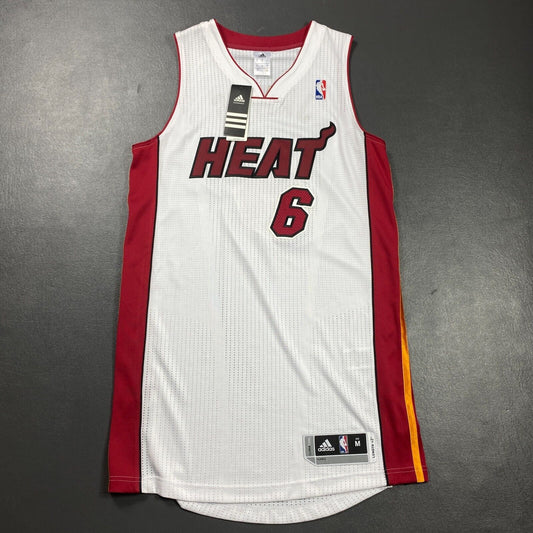 100% Authentic Lebron James Adidas Miami Heat Jersey Size M - mesh # pro cut