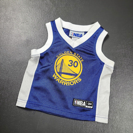 100% Authentic Stephen Curry NBA Golden State Warriors Toddler Jersey 12M Baby