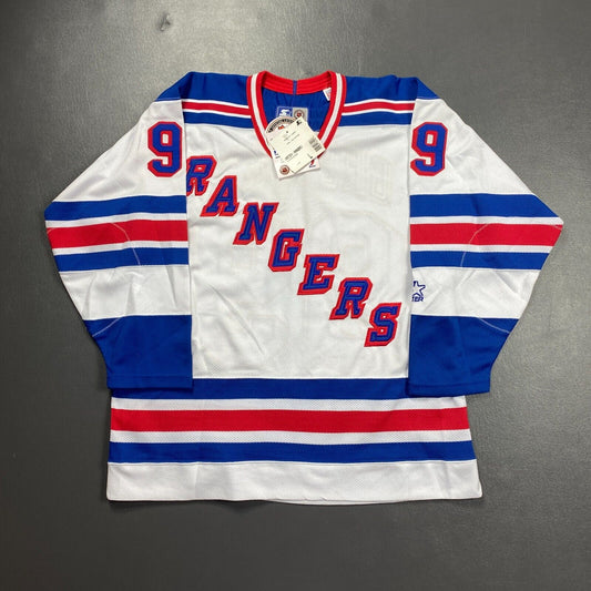 100% Authentic Wayne Gretzky Vintage Starter Rangers Jersey Size L Mens Stitched