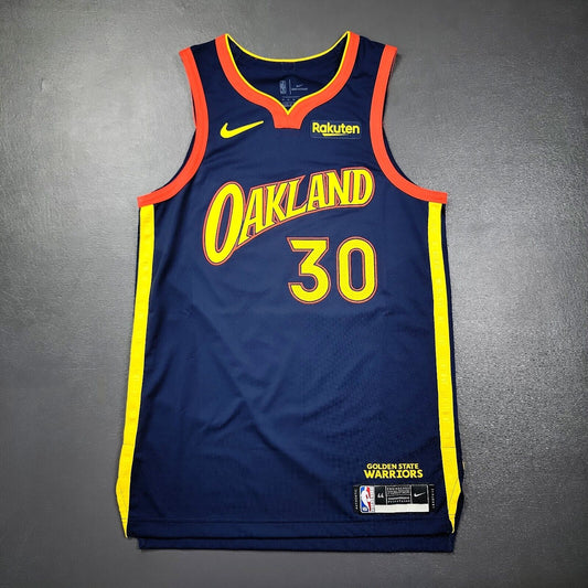 100% Authentic Stephen Curry Nike Warriors City Oakland Jersey Size 44 M Rakuten