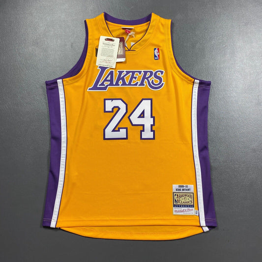 100% Authentic Kobe Bryant Mitchell Ness 09 10 Lakers Jersey Size 48 XL Mens