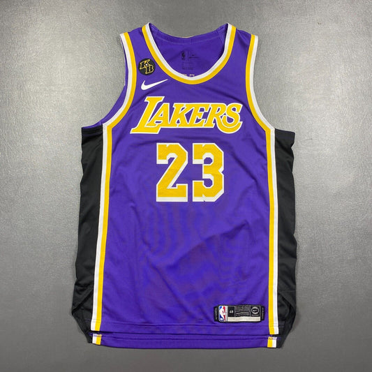 100% Authentic Lebron James Nike Lakers Statement Jersey Size 48 L Mens Kobe