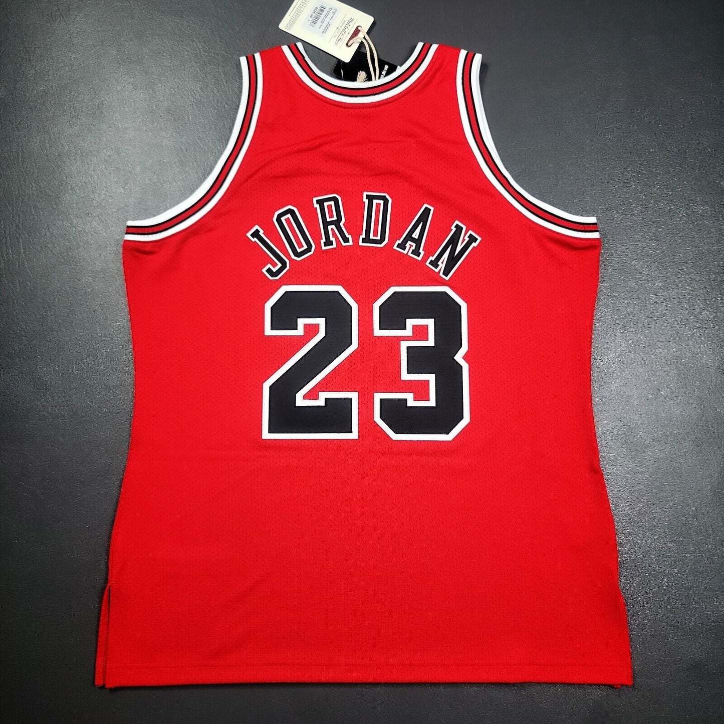 100% Authentic Michael Jordan Mitchell Ness 97 98 Finals Bulls Jersey Size 48 XL
