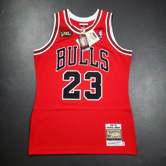 100% Authentic Michael Jordan Mitchell Ness 97 98 Finals Bulls Jersey Size 40 M