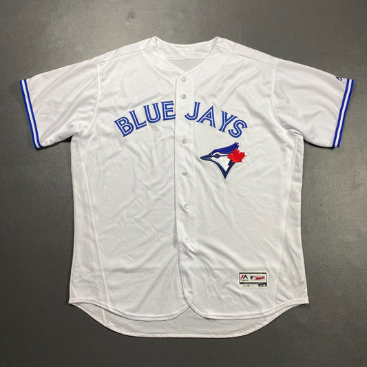 100% Authentic Toronto Blue Jays Vintage Majestic Flex Base Jersey Size 56 3XL