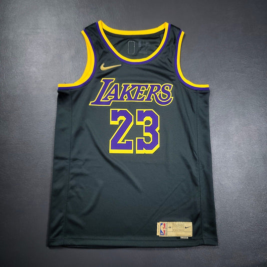 100% Authentic Lebron James Lakers Earned Swingman Jersey Size 44 M Mens